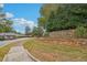 A neighborhood entrance sign surrounded by manicured grass and lush trees at 3045 Wyntree Dr, Peachtree Corners, GA 30071