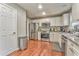 Modern kitchen featuring stainless steel appliances and updated countertop at 6 Sentry Rdg, Dallas, GA 30157