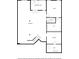 Basement floor plan showing the location of the screened porch, bathroom, WIC, storage, and utility room at 123 Heritage Pointe, Woodstock, GA 30189