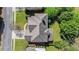 Aerial shot of a home with a landscaped yard and a playground in the backyard at 2823 Seagrave Way, Marietta, GA 30066