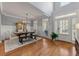 Sunlit dining room features hardwood floors and wainscoting at 2823 Seagrave Way, Marietta, GA 30066