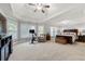 Spacious main bedroom suite with tray ceiling, sitting area, and large windows allowing lots of light at 2823 Seagrave Way, Marietta, GA 30066