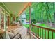 Inviting covered patio with views of lush backyard and mature trees at 2010 Univeter Rd, Canton, GA 30115