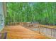 Spacious wooden deck, perfect for outdoor entertaining with backyard and wooded views at 2010 Univeter Rd, Canton, GA 30115