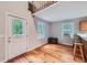 Cozy living room features hardwood floors and bright windows at 2010 Univeter Rd, Canton, GA 30115