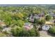 Aerial view of a charming home and its surroundings, showcasing the peaceful residential neighborhood at 452 Cherokee Ne St, Marietta, GA 30060