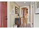 Entry hallway featuring patterned tile floor and views into the kitchen at 452 Cherokee Ne St, Marietta, GA 30060
