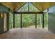 A serene outdoor space offers relaxing views of the surrounding lush greenery and wooded areas at 0 Chattahoochee St, Roswell, GA 30075