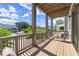 Cozy balcony with wooden deck, comfortable seating, and neighborhood views at 1434 Fairmont Ave, Atlanta, GA 30318