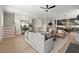 Spacious living room and kitchen area with modern decor and hardwood floors at 1434 Fairmont Ave, Atlanta, GA 30318