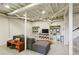 Finished basement with ample storage, cozy seating, offering a versatile space for entertainment and relaxation at 2029 Dover Hill Ne Pl, Atlanta, GA 30345