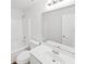 Bathroom featuring a tub/shower, toilet and single sink at 4269 David Austin Ct, Snellville, GA 30039