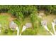 Aerial view of home showcasing the large lot, mature trees, and neighborhood at 475 Mcdonough Rd, Fayetteville, GA 30214
