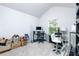 Bright office with a vaulted ceiling, large window and a modern workstation at 475 Mcdonough Rd, Fayetteville, GA 30214