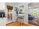 Cozy kitchenette offers seating and access to outdoor porch and indoor living room at 1919 Edinburgh Ne Ter, Atlanta, GA 30307
