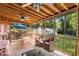 Relaxing screened porch features a ceiling fan, comfortable seating, and views of the landscaped backyard at 1919 Edinburgh Ne Ter, Atlanta, GA 30307