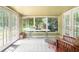 Relaxing sunroom with tile floors, lots of natural light, and views of private backyard at 2920 Appling Dr, Atlanta, GA 30341