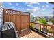 Cozy outdoor deck with fenced privacy and neighborhood views at 3130 Bennett Creek Ln, Suwanee, GA 30024