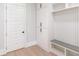 Mudroom with custom cabinets, bench seating, and convenient storage solutions at 2728 Talley Ln, Buford, GA 30519