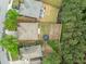 Aerial view of the backyard with a trampoline at 1765 Stoney Creek Se Dr, Atlanta, GA 30316