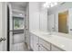 Bright bathroom with a double sink vanity and natural light at 2620 Bent Creek Dr, Cumming, GA 30041