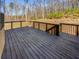 Relax or entertain on the large, stained wooden deck, overlooking the backyard at 2470 Bridle Bridge Trl, Cumming, GA 30040