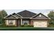New construction one-story home with brick exterior and two-car garage at 267 Eason St, Bowdon, GA 30108