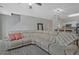 Spacious living room with an expansive sectional sofa at 384 Parc River Blvd, Lawrenceville, GA 30046