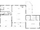 Detailed floor plan showcases the layout of the home with kitchen, living spaces, bedrooms, and outdoor deck at 915 John Ward Rd, Marietta, GA 30064