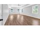 Large main bedroom featuring hardwood floors, trey ceiling and oversized windows at 915 John Ward Rd, Marietta, GA 30064
