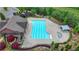 Community pool with lounge, clubhouse and landscaped gardens offer resort style living at 4395 Wildbrooke Pkwy, Cumming, GA 30041
