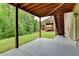 Covered patio features direct access to the backyard, providing a seamless transition to enjoy the outdoor space at 4395 Wildbrooke Pkwy, Cumming, GA 30041