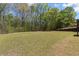 Lush backyard with mature trees providing privacy and shade at 4631 Crooked Creek Ln, Villa Rica, GA 30180