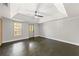 Large bedroom with backyard access and hardwood floors at 4631 Crooked Creek Ln, Villa Rica, GA 30180