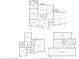 Detailed floor plan showcasing the layout of the home's three levels at 4631 Crooked Creek Ln, Villa Rica, GA 30180