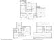 Home floorplan showcasing the layout of each level, including the basement at 4631 Crooked Creek Ln, Villa Rica, GA 30180