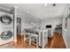 Open floor plan with dining table and chairs, plus a washer/dryer unit at 1705 Monroe Ne Dr # D01, Atlanta, GA 30324