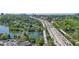 Aerial view overlooking the river and highway near Buckhead's premier shopping and dining at 200 River Vista Dr # 236, Atlanta, GA 30339