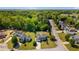Neighborhood aerial view showcasing lush green trees and well-maintained homes at 6955 Pompas Ct, Douglasville, GA 30135