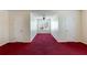 Bedroom with window and red carpeting at 6955 Pompas Ct, Douglasville, GA 30135