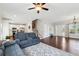 Bright and spacious living room with hardwood floors and comfortable seating at 85 Lawson St, Buford, GA 30518