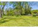Expansive backyard features a large grassy area with plenty of room and mature trees at 215 Fair St, Loganville, GA 30052