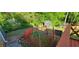 Outdoor fenced backyard area with trees and lush greenery providing shade and privacy at 4662 Burns Rd, Lilburn, GA 30047