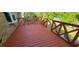 Spacious deck with an interesting design of railings at 4662 Burns Rd, Lilburn, GA 30047
