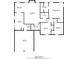 Layout of this one story home featuring 3 bedrooms, 2 bathrooms, kitchen, living room, garage and laundry room at 1363 To Lani Farm Rd, Stone Mountain, GA 30083