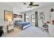 Comfortable bedroom features a large window and neutral decor at 1455 Rucker Cir, Woodstock, GA 30188
