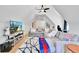 Spacious living room features a vaulted ceiling, large sectional, and modern decor at 1455 Rucker Cir, Woodstock, GA 30188