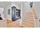 Inviting mud room featuring built-in storage and hardwood floors at 1455 Rucker Cir, Woodstock, GA 30188
