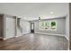 Beautiful living room featuring hard surface floors, large windows, and modern ceiling fan at 3031 San Jose Dr, Decatur, GA 30032