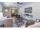 Open living area with a view to the dining room, stylish decor, and ample natural light at 810 Parkway Se Dr, Smyrna, GA 30080